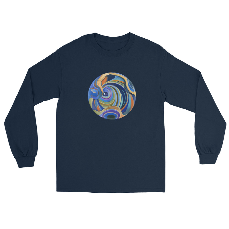 John in Wonderland - Unisex Long Sleeve Shirt – XL, Navy