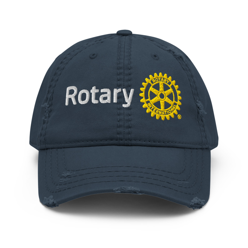 Rotary Distressed Dad Hat
