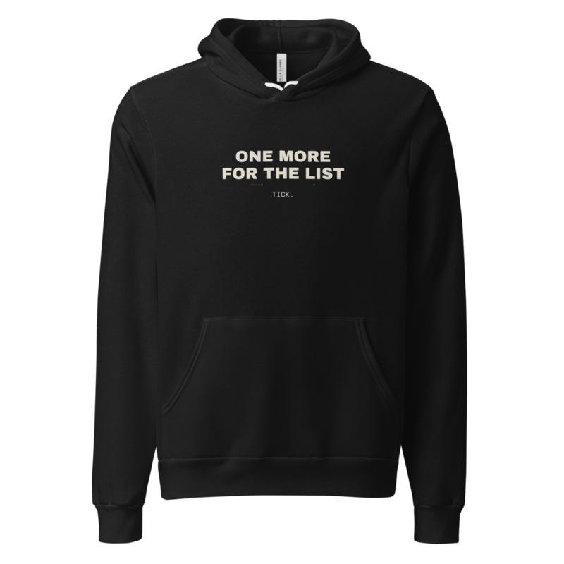 ONE MORE FOR THE LIST Hoodie — Birding merch