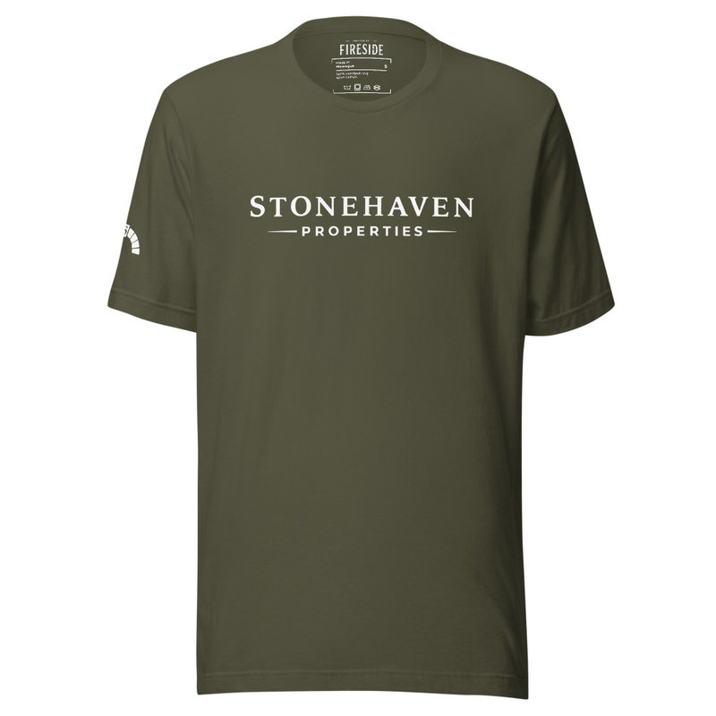 Deluxe Stonehaven Properties T-Shirt – S, Military Green