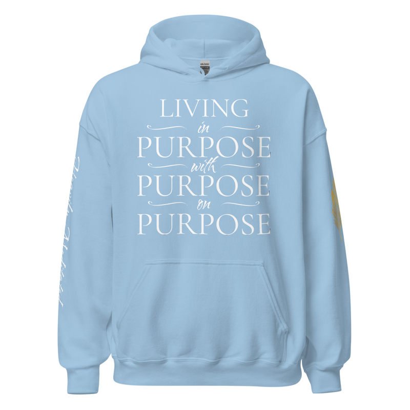 Soft Hoody - in with on Purpose – S, Light Blue
