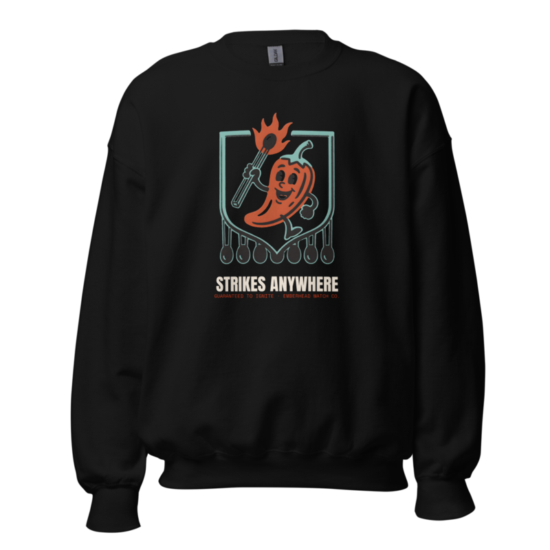 Strikes Anywhere Crewneck (Artist Series) mockup
