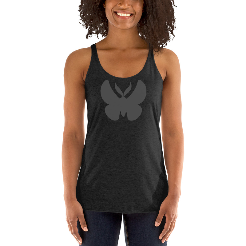 TML Femme Charcoal Moth Tank Top