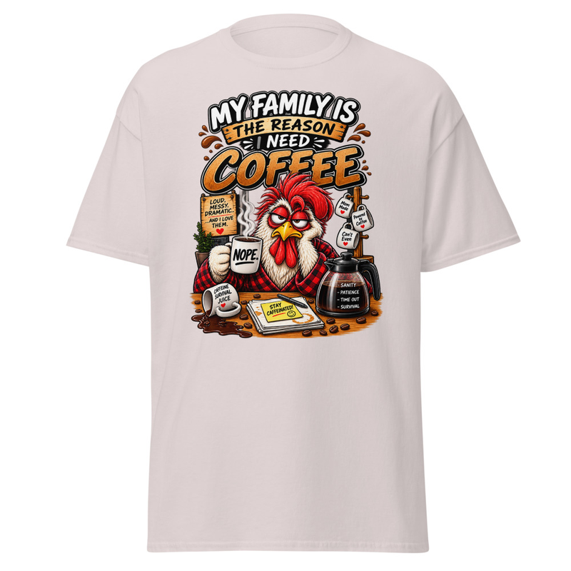Caffeine - Unisex classic tee – XL, Ice Grey