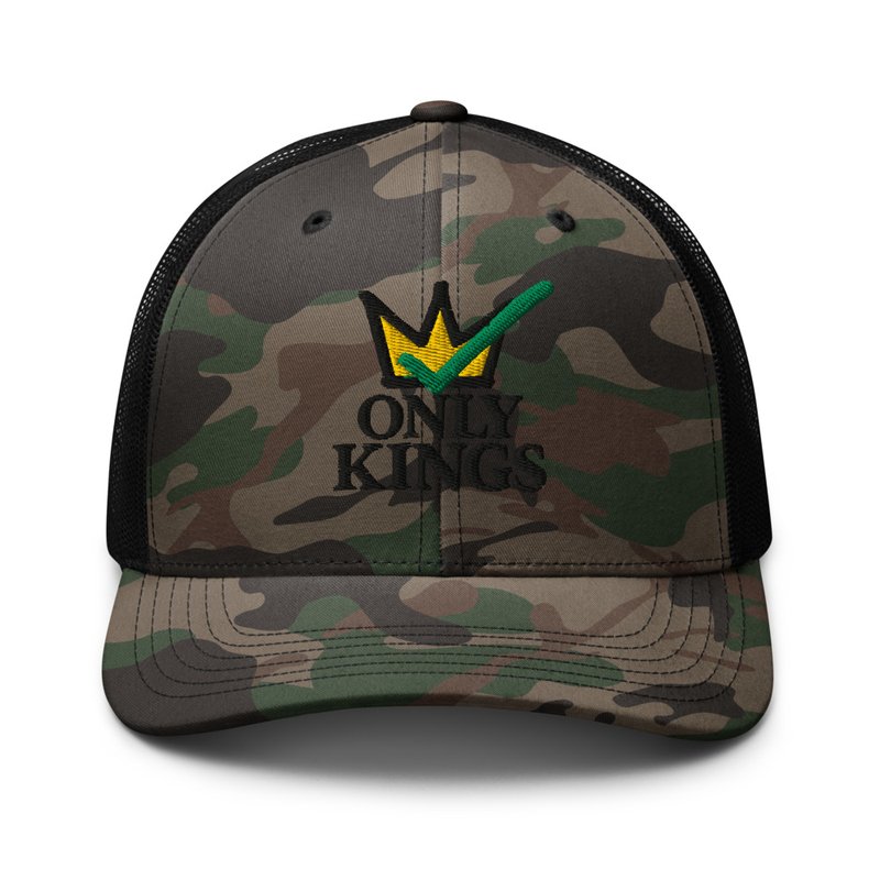 Camouflage trucker hat
