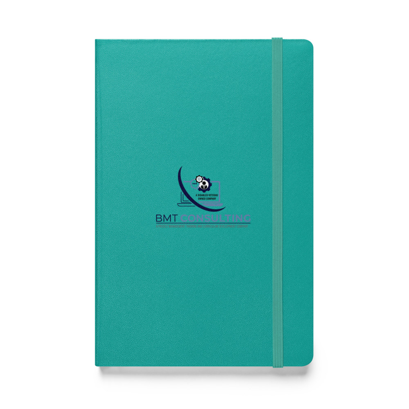 BMT Logo Hardcover bound notebook – 5.5″×8.5″, Turquoise
