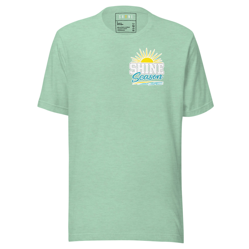 SHINE Season T-shirt – 3XL, Heather Prism Mint