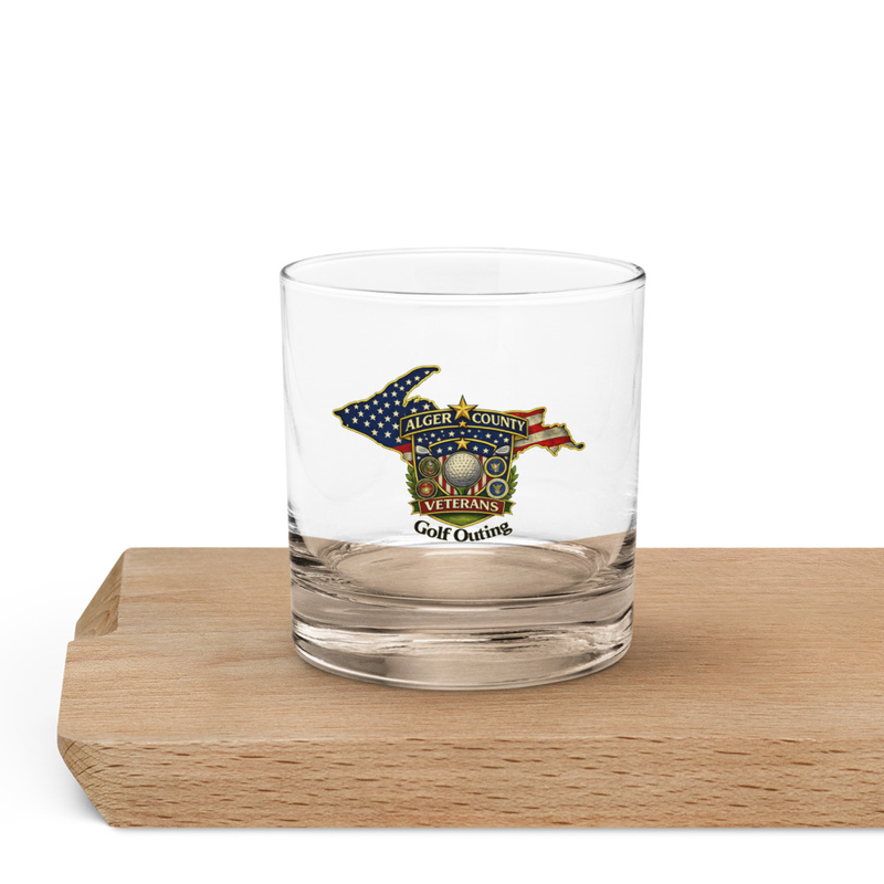Alger Country Veteran's Golf Outing Rocks glass