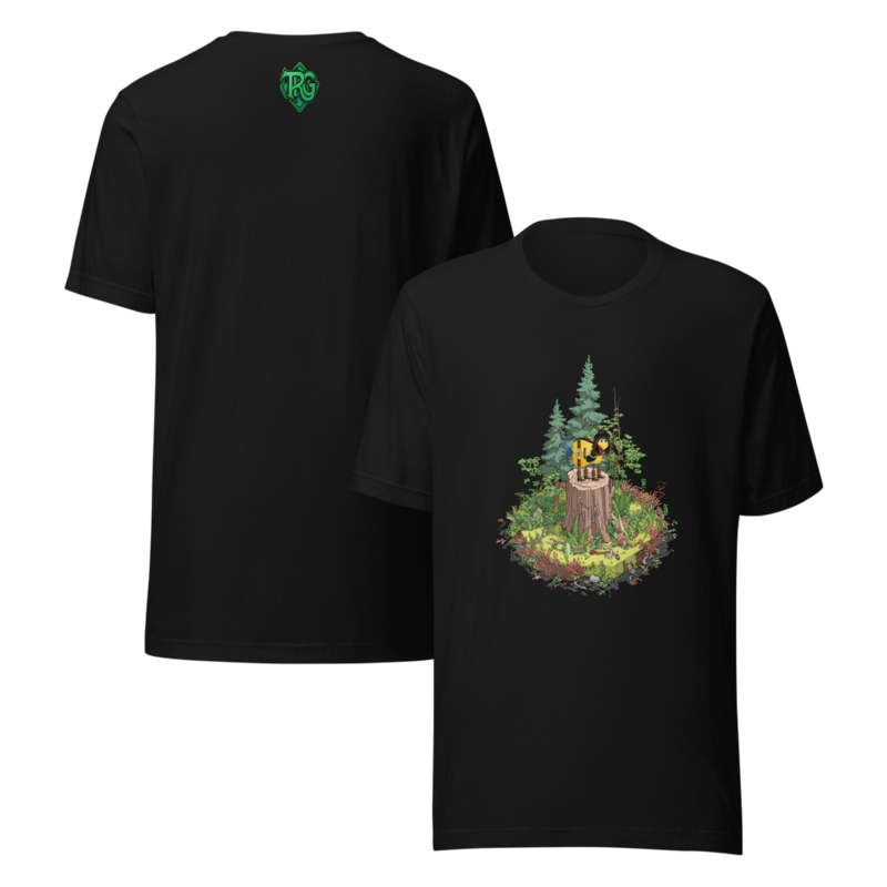 Cutaway Pluckle Black Unisex Staple T-Shirt