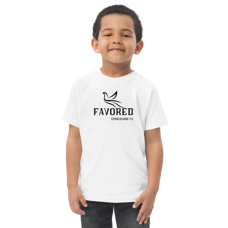 FAVORED Toddler jersey t-shirt – 2, White