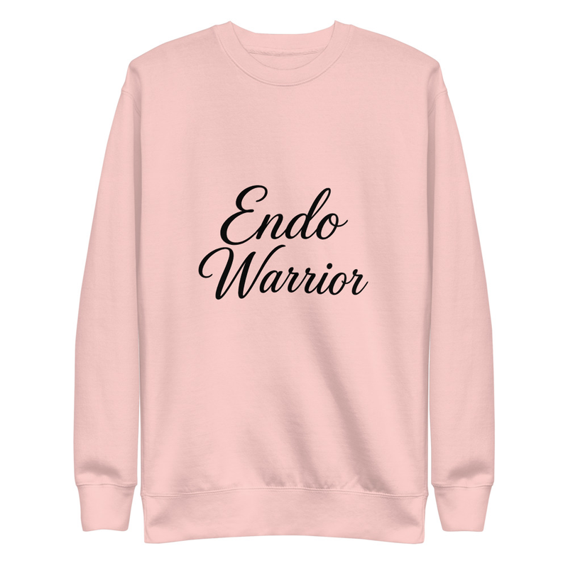 Endo Warrior Unisex Premium Sweatshirt – S, Light Pink