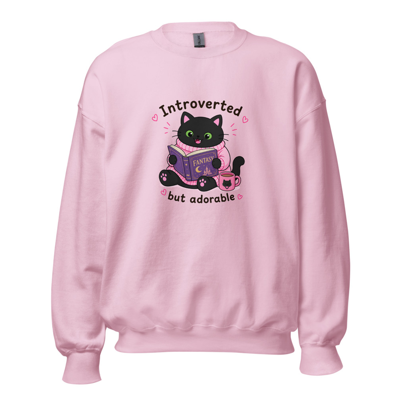 Introverted but adorable Snaggletooth Jumper – 2XL, Light Pink
