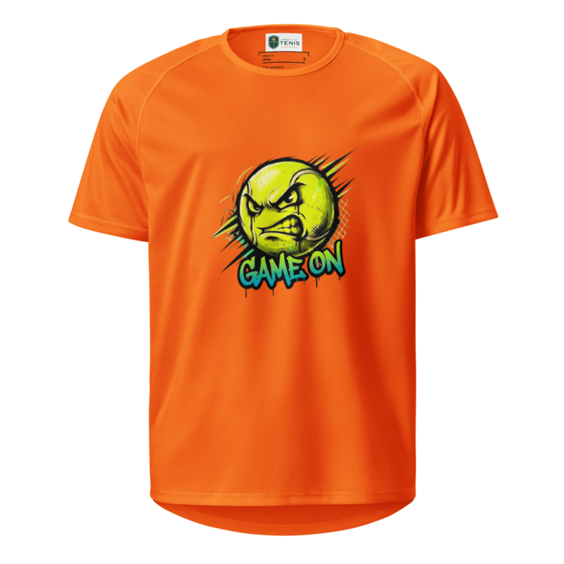 Playera Game On | Escuela de Tenis Mante copia – XL, Neon Orange