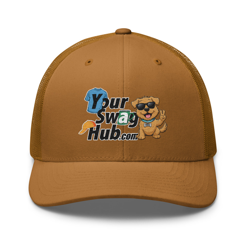 Your Swag Hub Trucker Cap – One size, Caramel