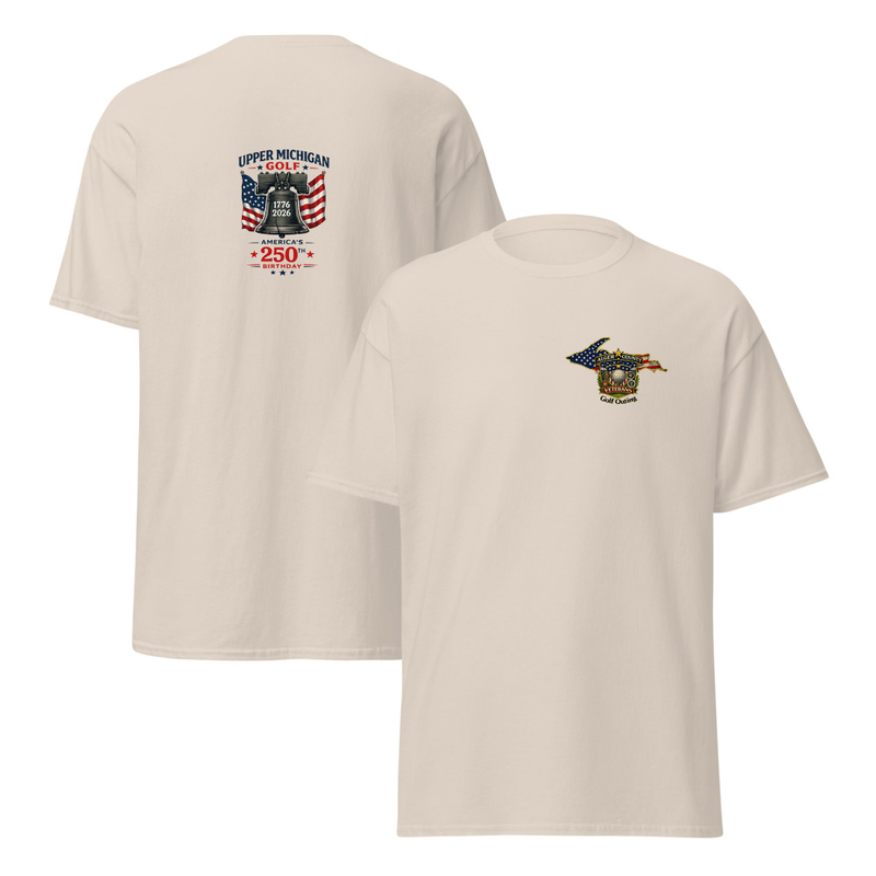 Alger Country Veteran's Golf Outing Logo #2 Unisex classic tee – S, Natural
