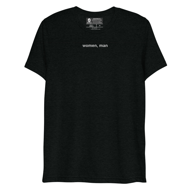 Women, man Short sleeve tri-blend shirt