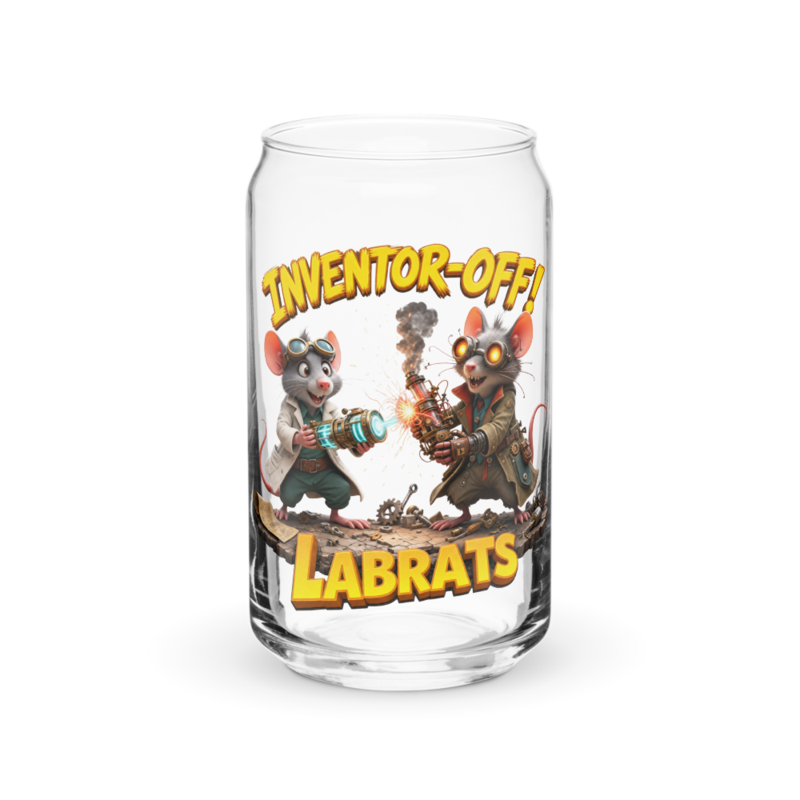 Inventor Off 16oz Can Glass