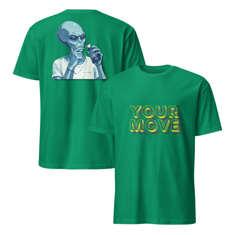 Grey Alien Queen Chess Piece: Your MOVE