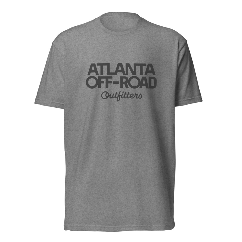 Wordmark Front T-Shirt (Brand Mark Rear) - ROAD / BLACK LOGO – Image 4