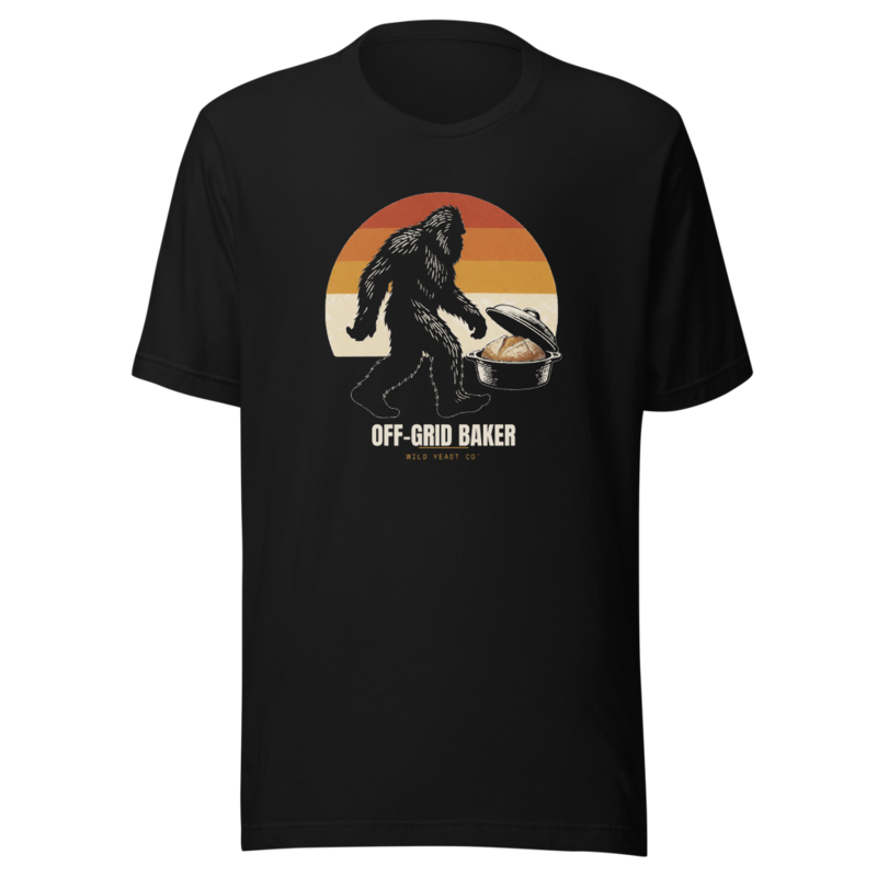 Off-Grid Baker Tee — Sourdough Baking merch
