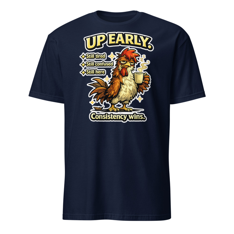 Up Early Tee – 3XL, Navy
