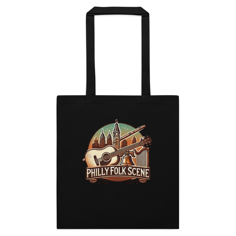 Cotton color tote bag - Philly Folk Scene