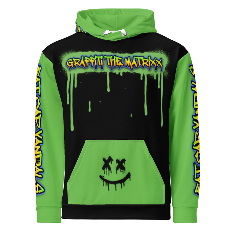 TAGGA / GRAFFITI THE MATRIXX / FCV AOP, COLOR BLOCK Unisex cotton hoodie
