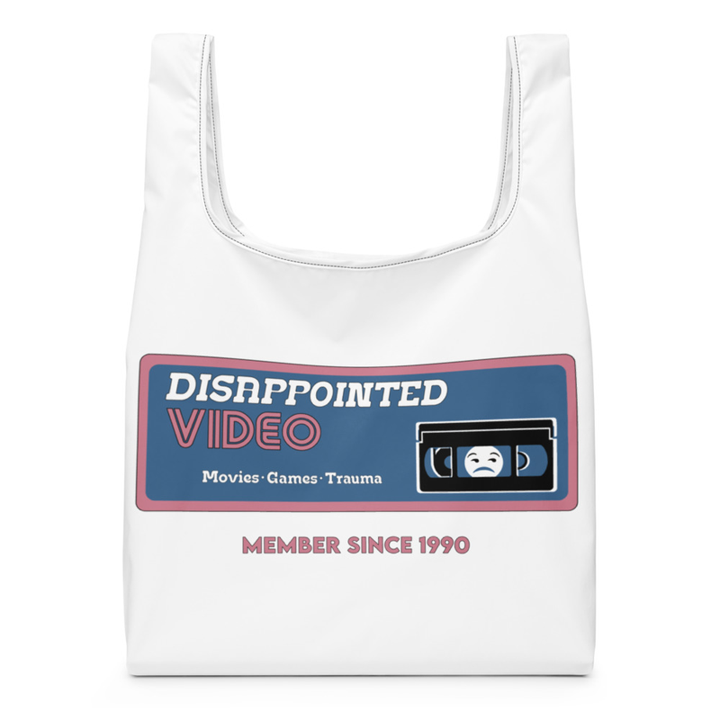 90's Disappointed Video Shopping Tote