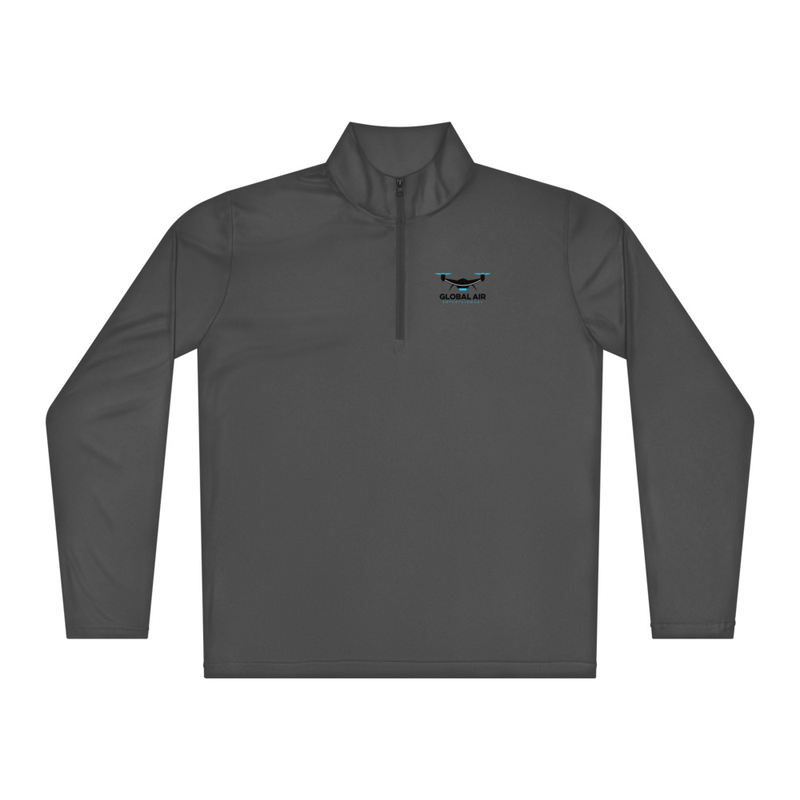 Lightweight quarter-zip pullover – XS, Iron Grey