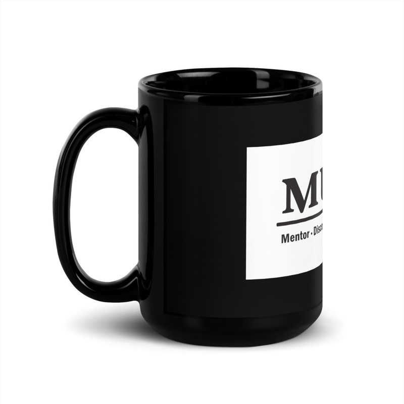 Black Glossy Mug – 15 oz, Black