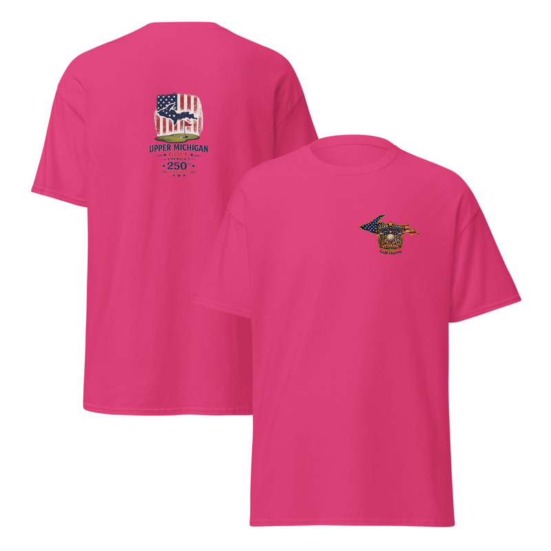 Alger County Veteran's Golf Outing Logo #4 Unisex classic tee – M, Heliconia