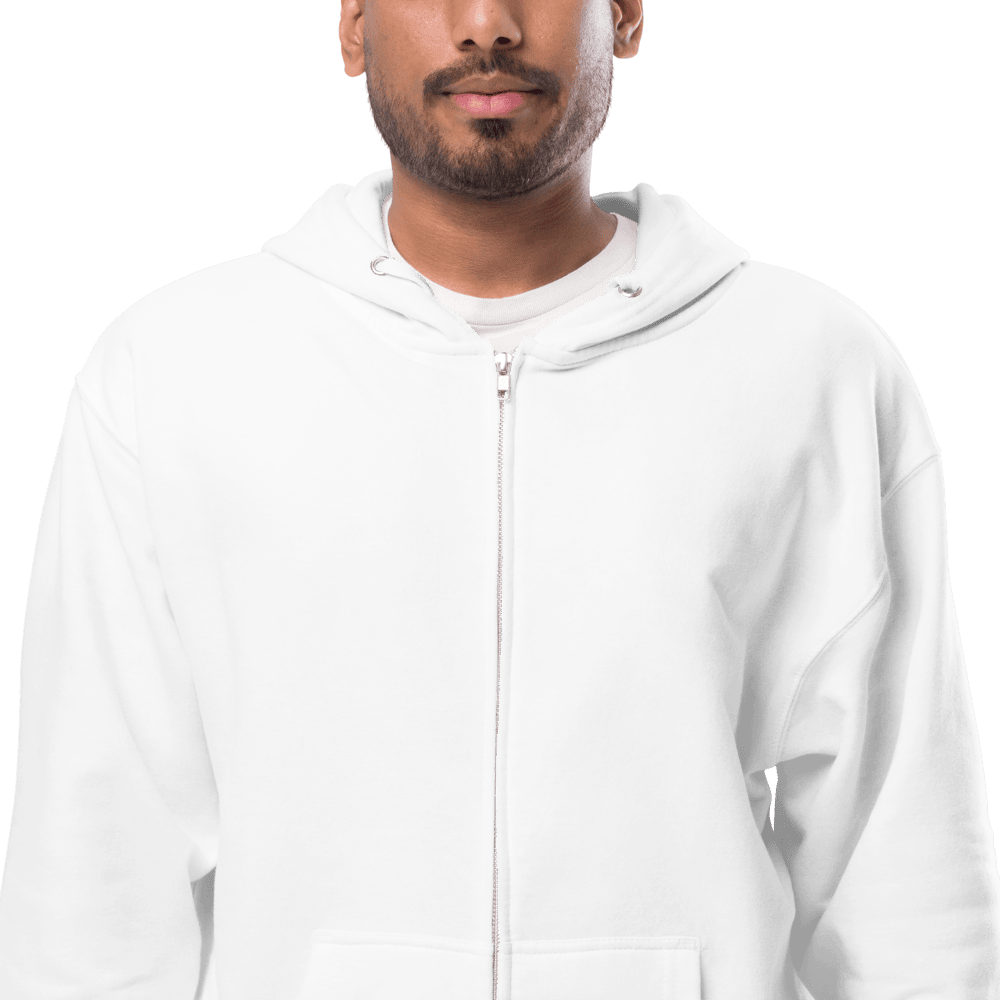 Embroidered Zip Hoodie