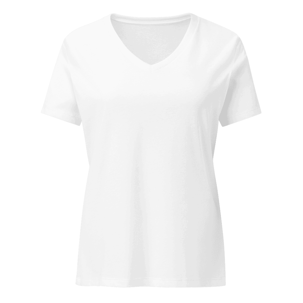 Women's Relaxed V-Neck T-Shirt | Bella Canvas 6405CVC