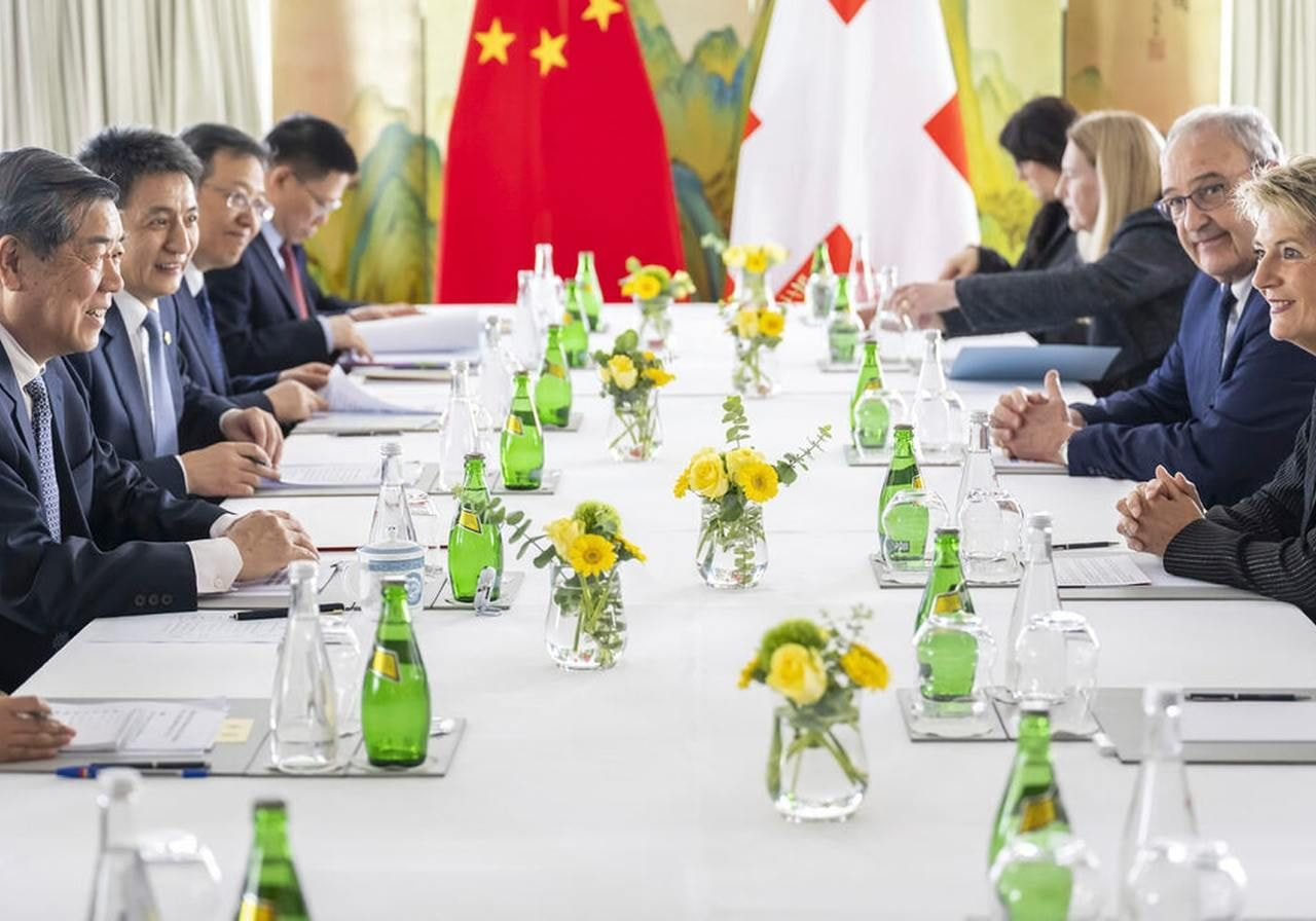 US and China trade talks in Switzerland, 2025.
