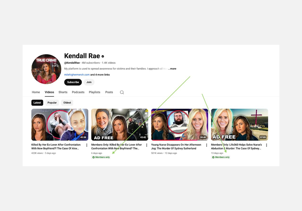 Kendall Rae YouTube channel