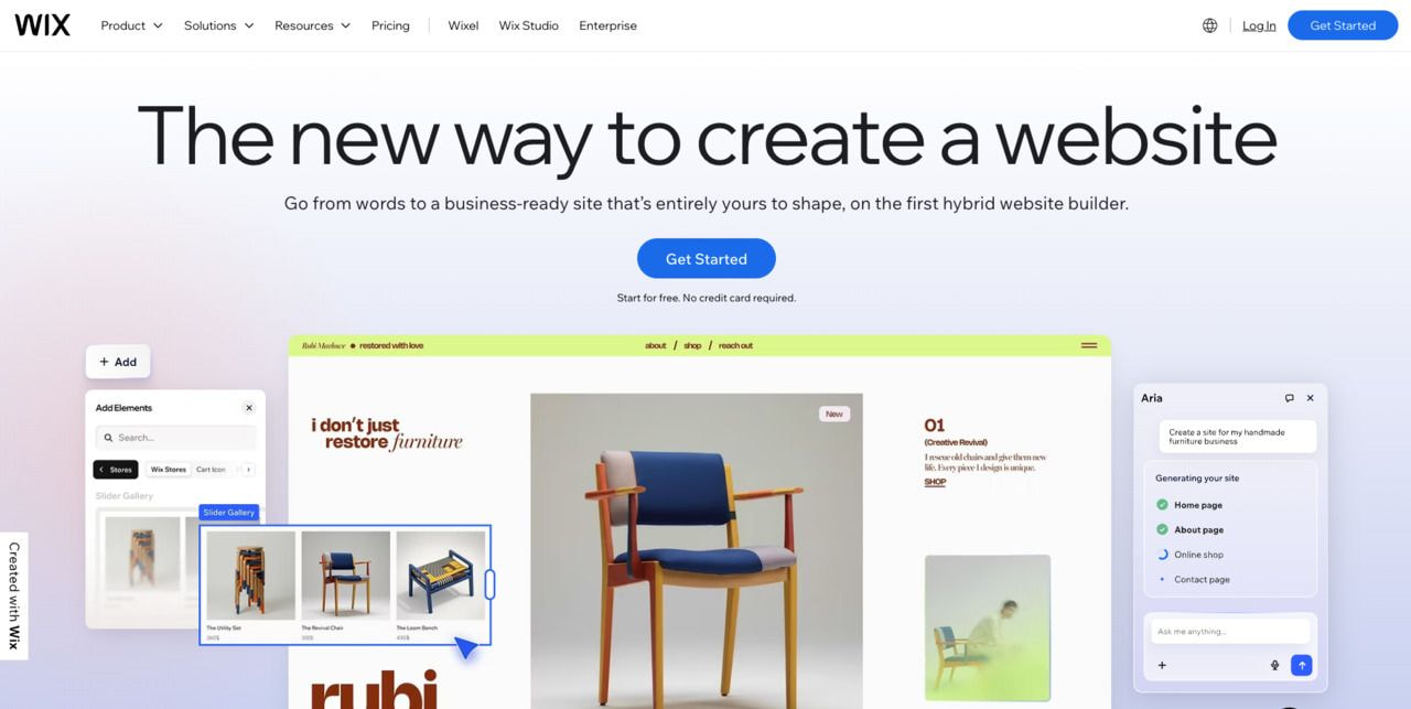 Wix Screenshot