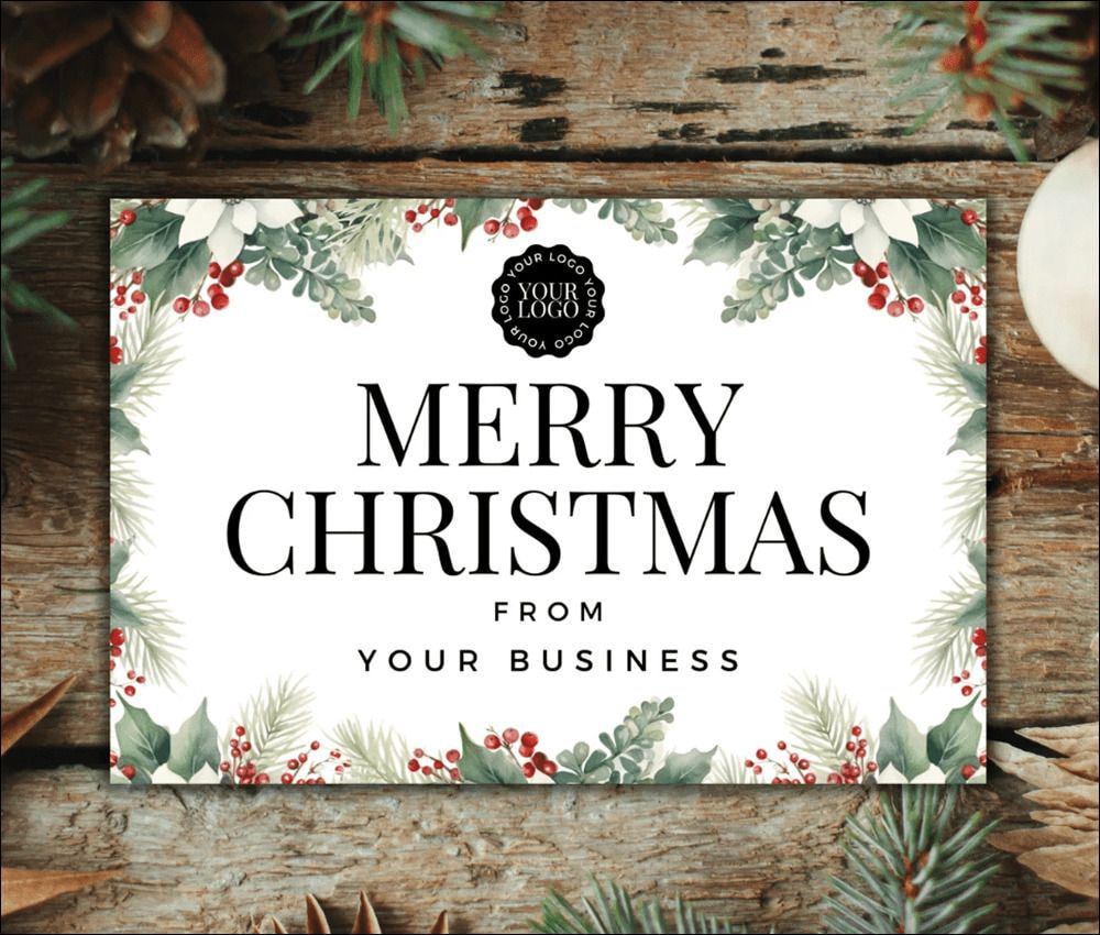 Branded Christmas card designs