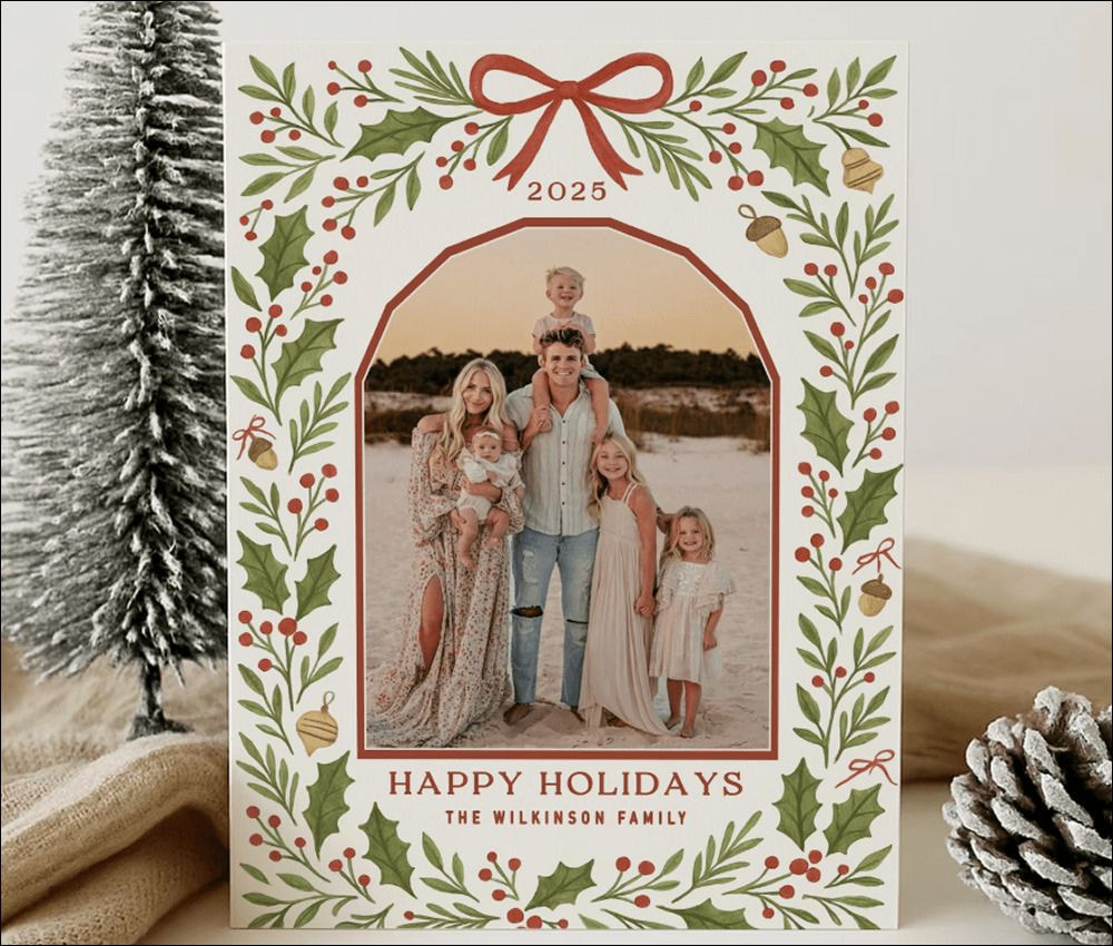 Family Christmas cards with photos