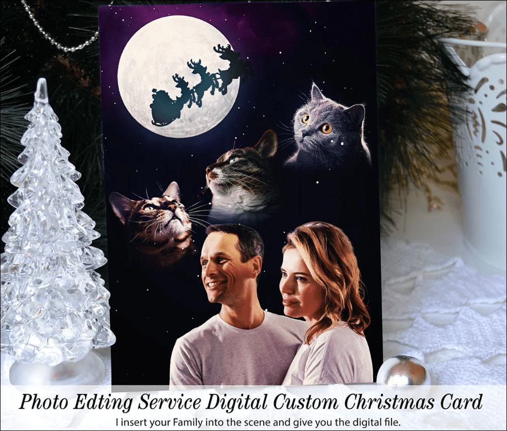 Awkward group photo Christmas cards