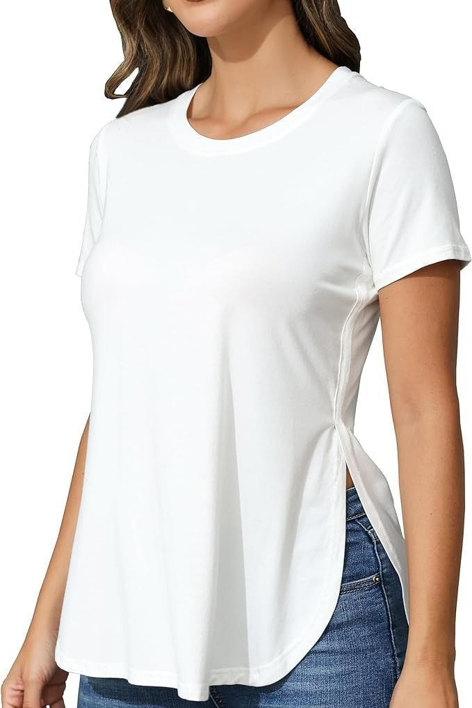 SHCKE Womens Casual T Shirts Striped Color Block Short Sleeve Tops Tunic Tops Crewneck T Shirts 86bb92a5 9199 4aa3 B18b Bf0ee09cd229.919f89207a19c8b24e553fd0ad6b93c0