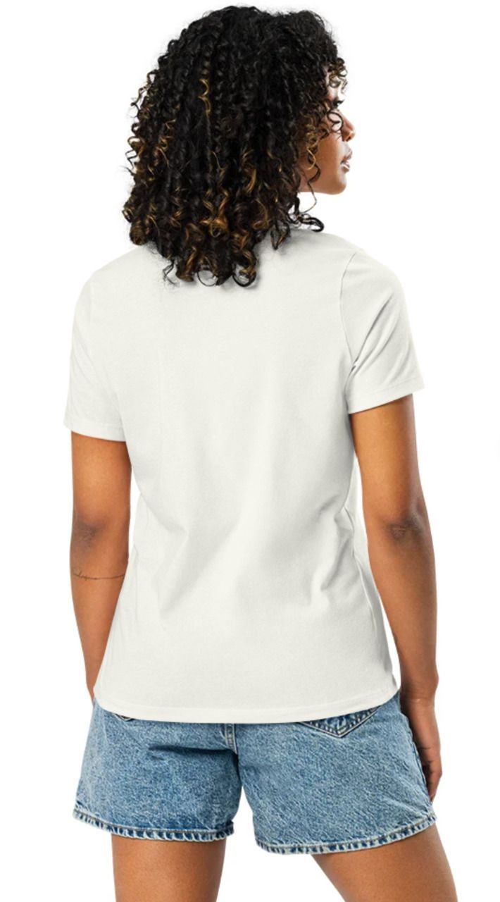 a woman wearing a white shirt
