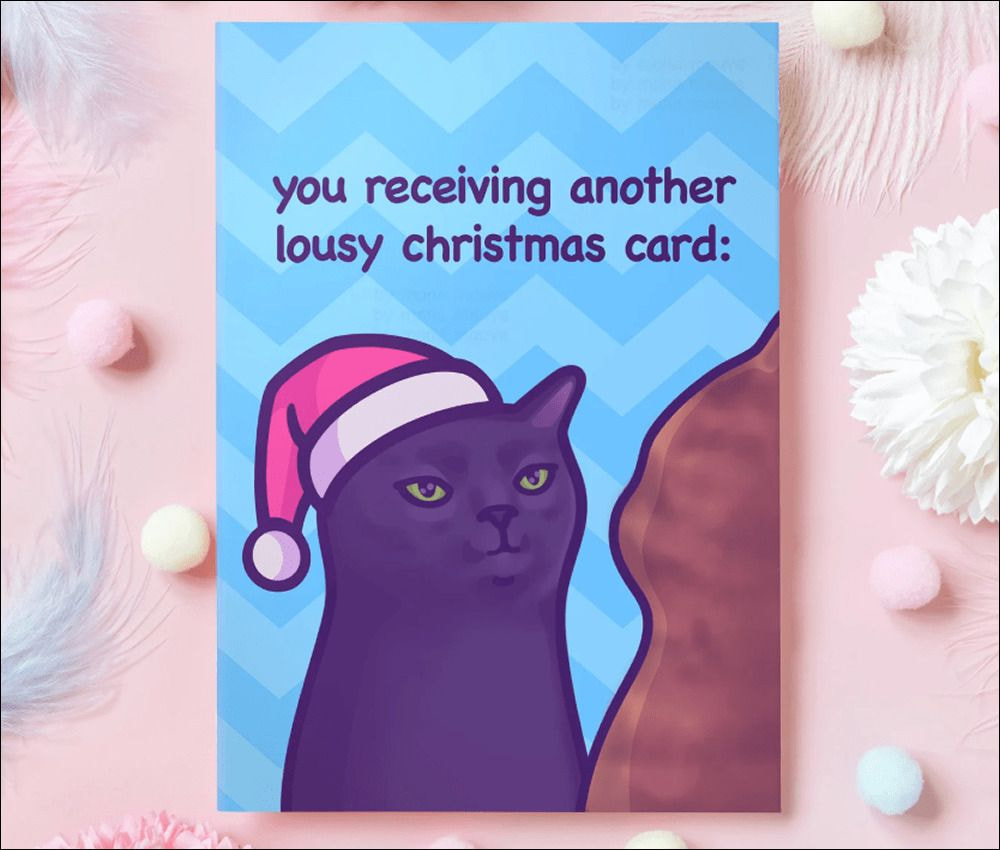 Pop culture references on Christmas cards