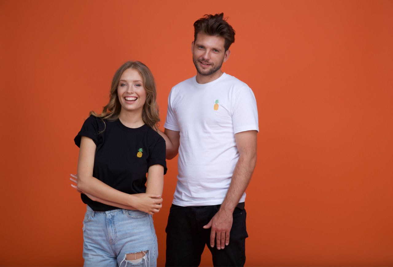 a man and woman posing for a picture