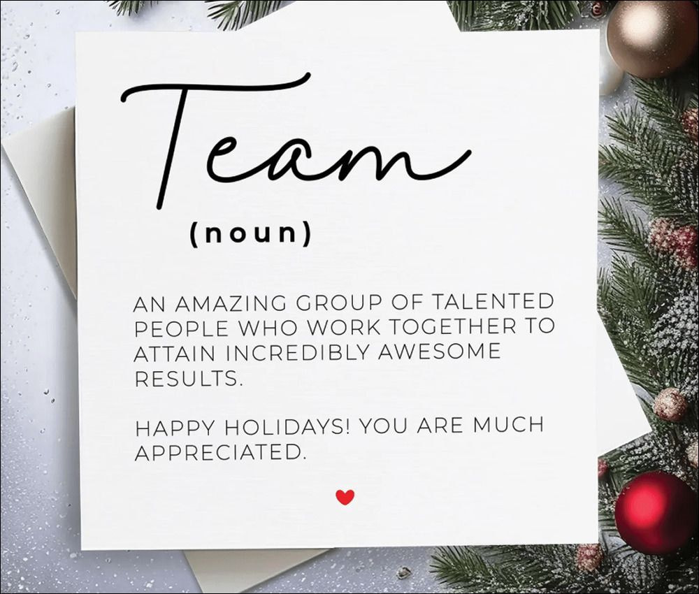 Appreciation holiday cards