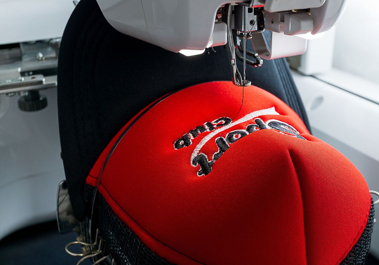 An embroidered hat