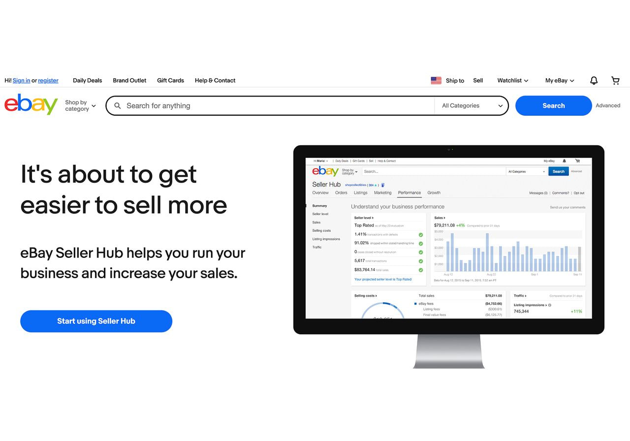 eBay Seller Hub
