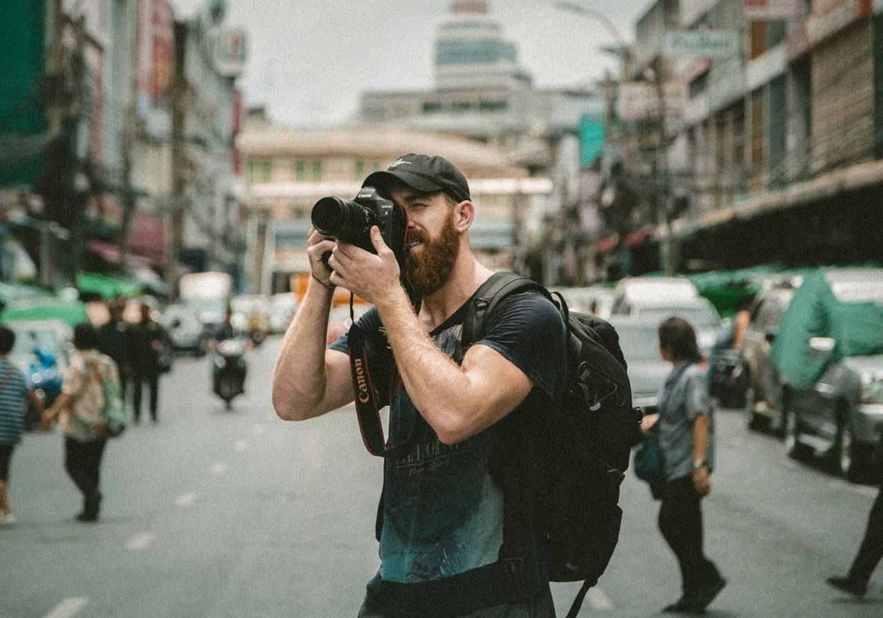 A photographer taking a picture.