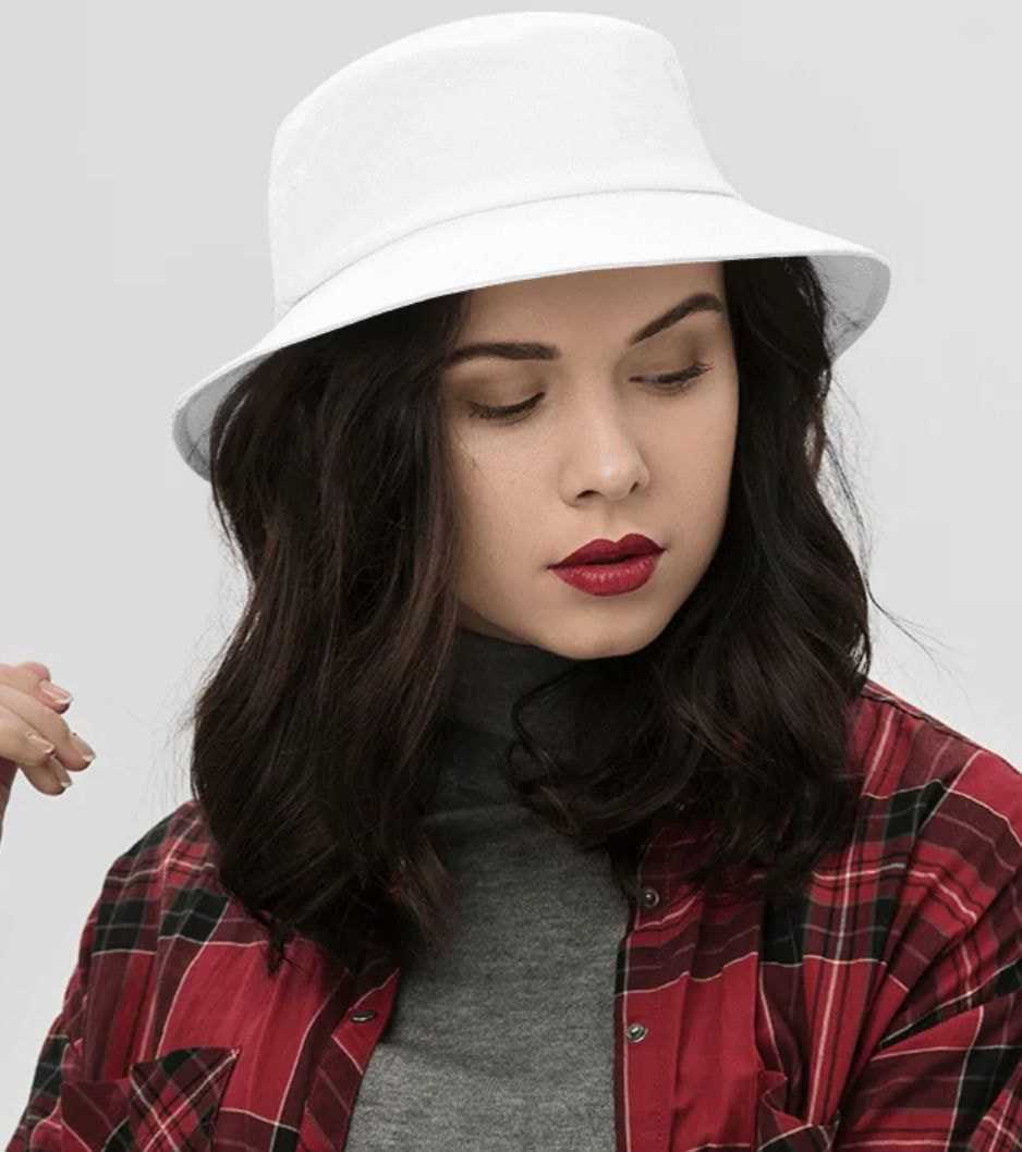 a woman wearing a hat