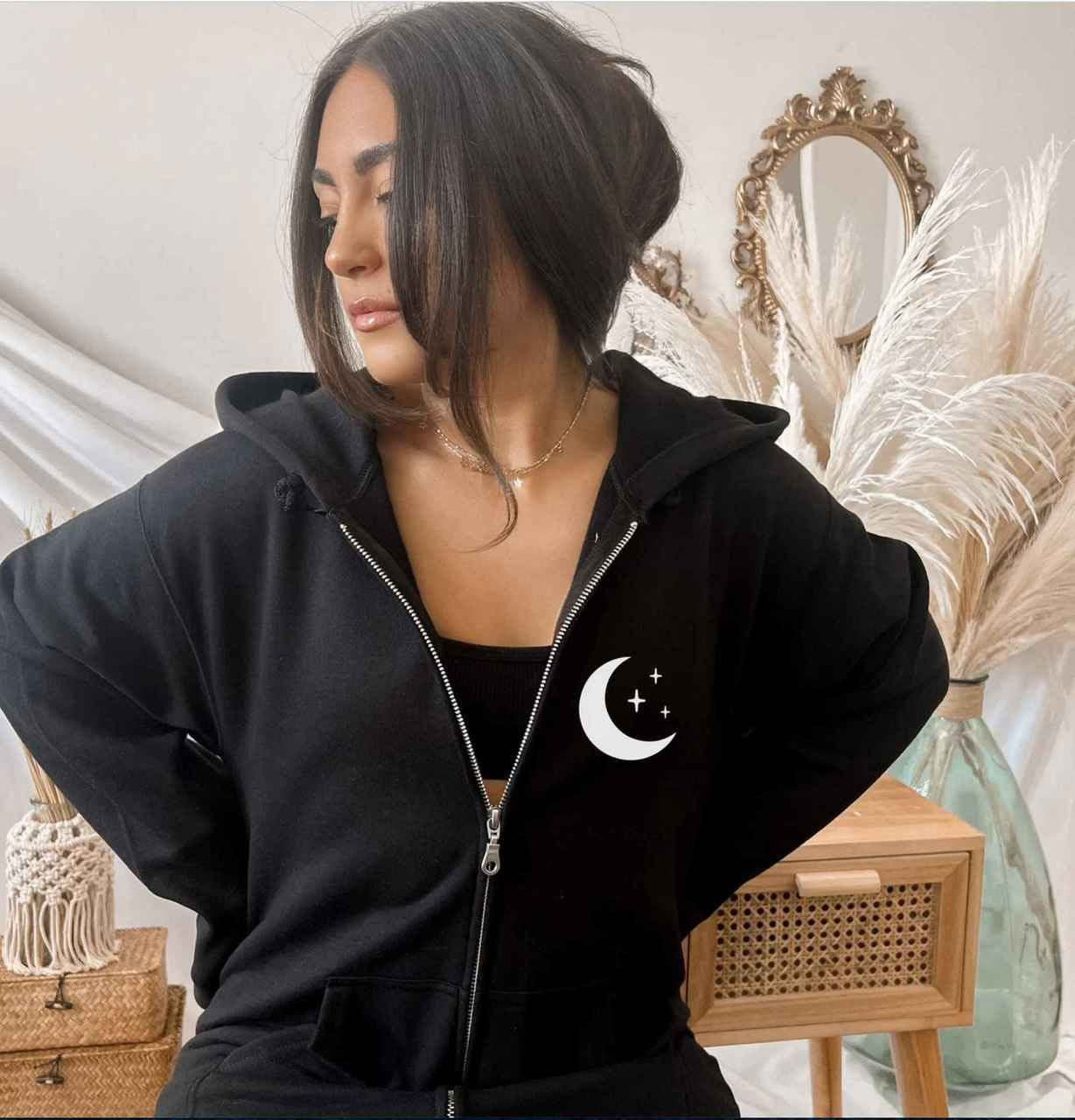 Sudadera UNISEX con capucha y cuello Si lo crees lo creas