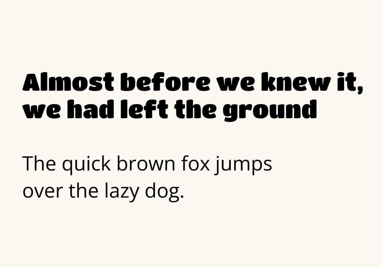 Titan One and Open Sans font pairing as an example of the best fonts for t-shirts.
